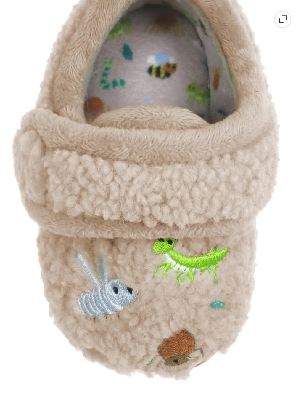 NWT Baby Boy Plush Bugs Slip-On Shoes Size 4